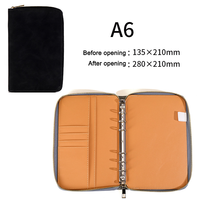 Porte-documents en cuir PU avec fermeture éclair, organiseur, porte-stylo, porte-cartes, classeur pour carnet, design moderne et portable, idéal pour les cadeaux d'affaires