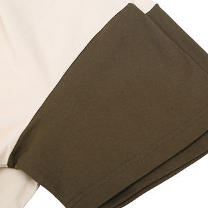 Fabricante Campus estilo dos tonos Patchwork cuello redondo ajuste Regular logotipo personalizado camiseta - Product Image 4