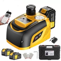 Kit de cric hydraulique électrique portable 12V DC 5 tonnes avec gonfleur de pneus et clé à chocs pour dépannages routiers