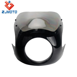 Demi carénage universel de style café racer avec pare-brise pour phares ronds de 6 à 1/4 pouces pour Yamaha Suzuki Honda <span class=keywords><strong>Kawasaki</strong></span> BMW - Product Image 4