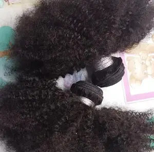 Uiteindelijke Verkoop Afro Kinky Krullend Inslag Haarbundel 100% Vietnam Rauw Mensenhaar In Vietnam