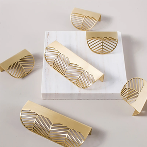 Poignées de meuble carrées modernes en laiton doré, poignées de porte de cuisine, boutons de tiroir en cuivre, poignées de placard - Product Image 2