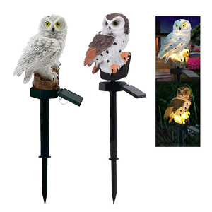 ÉCHANTILLON GRATUIT Hibou Solaire Lumières Solaire Pelouse Hibou Lumière Jardin Solaire Lumières Résine Hibou Piquet Pour Patio Chemin Cour Décor - Product Image 1