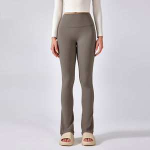 Pantalones de Yoga de Cintura Alta Elástica 2025, Sin Costura Delantera, Levanta Glúteos, <span class=keywords><strong>Leggings</strong></span> <span class=keywords><strong>Acampanados</strong></span>, Sin Costuras, para Mujer, con Elasticidad en Cuatro Direcciones - Product Image 6