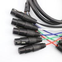 Kabel ular profesional dalam kabel audio & video 50 meter, kabel kawat manajer 32 saluran dengan kotak panggung audio32 24 saluran