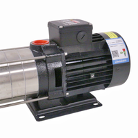 Pompe à eau centrifuge multi-étages en acier inoxydable à moteur électrique à courant continu haute pression