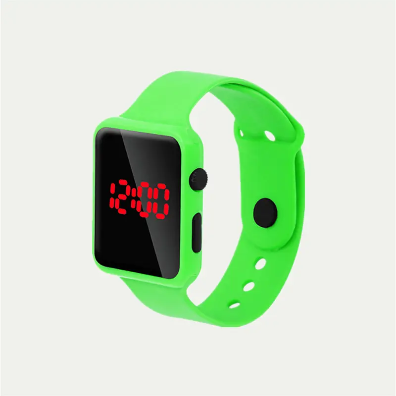 Commerce Extérieur Vente en Gros Nouvelle Montre de Sport LED Carrée Apple Led Smart Digital Non-Podomètre Montre Électronique