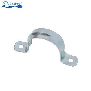 Morsetto a U zincato in ferro a due fori da 1/2" (16mm) per tubi rigidi, tipo sella per cavi e tubi EMT - Product Image 6