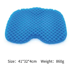 Custom Cooling Cover Tpe Car Office Wheelchair Honeycomb Enhanced Gel Seat Cushion For Long Sitting