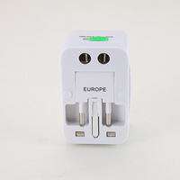 Adaptor Global besi berlapis seng 250V, konverter Adaptor Multi Plug, EU/US/UK, semua dalam 1 untuk perjalanan luar negeri, perjalanan bisnis