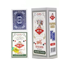 Cartes à Jouer Familiales Yaoji en Stock, 350gsm, Durables, Écologiques, en Papier à Cœur Bleu, Jeu de Poker de Compétition