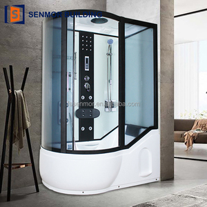 <span class=keywords><strong>Cabine</strong></span> <span class=keywords><strong>de</strong></span> <span class=keywords><strong>douche</strong></span> complète LED <span class=keywords><strong>de</strong></span> luxe à prix abordable <span class=keywords><strong>de</strong></span> l'usine <span class=keywords><strong>de</strong></span> Foshan avec baignoire, massage des pieds, vapeur et bain à remous pour hôtel - Product Image 1