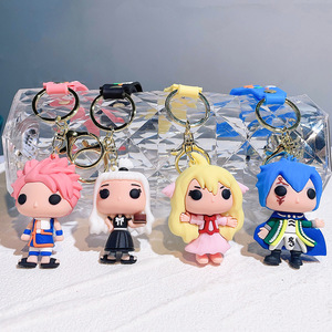Dessin animé Animation <span class=keywords><strong>Fairy</strong></span> <span class=keywords><strong>Tail</strong></span> Key3D PVC souple voiture porte-clés pendentif adolescent cadeau sac à dos ornement matériau en caoutchouc Durable - Product Image 3