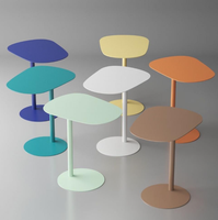 Table basse moderne en fer, table d'appoint de canapé, mobilier de salon mobile, design simple