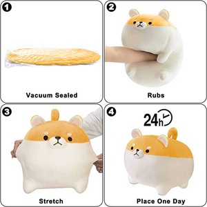 Nuevo Estilo, <span class=keywords><strong>Venta</strong></span> Caliente, Peluche de Perrito de Peluche al por Mayor, Shina Inu Mamá con 2 Bebés, Juguete de Peluche para Niños - Product Image 3