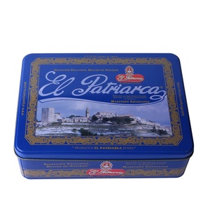 <span class=keywords><strong>Pas</strong></span> <span class=keywords><strong>cher</strong></span> en <span class=keywords><strong>métal</strong></span> boîte en fer blanc rectangle réutilisable à biscuits - Product Image 1