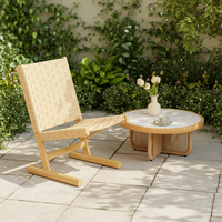 Ensemble de chaises longues inclinables portables modernes, chaise longue en métal d'extérieur, résistante aux intempéries, pour jardin, balcon