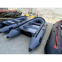 Bateau gonflable approuvé CE 320 360 380 avec plancher en aluminium avec moteur électrique