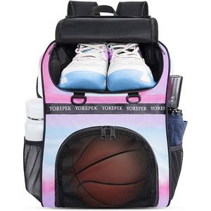 Mochila de Baloncesto BSCI Factory, Bolsa Deportiva Grande, Bolsa de Gimnasio con Compartimento para Balón y Compartimento para Zapatos para Guardar Calzado Deportivo - Product Image 3