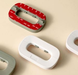 Nouvelle Serrure de Sécurité pour Armoire Bébé, Verrou Multifonction pour Réfrigérateur et Tiroirs, Protection Enfant Anti-pincement, Butée de Porte Décorative - Product Image 5