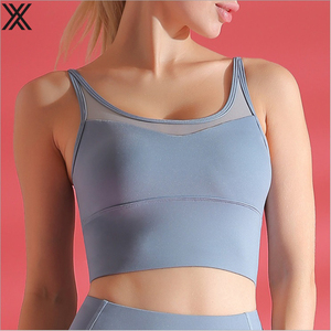 Good quality sexy back women fashion sports fitness yoga bra fitness mesh fabric fit comfortably into <span class=keywords><strong>the</strong></span> body - Product Image 2