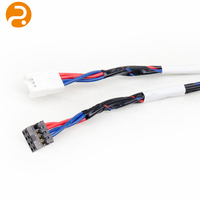 Cable USB Combinado ROMTRONIC de Par Trenzado Blindado de 200 mm y 600 V, Doble USB-A/Tipo-C, Montaje en Panel, Conectores de Doble Terminal, Automotriz