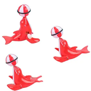 Hüllige Karikatur Delfin Seeleon aufwickeln Spielzeug Kunststoff Uhrwerk Spielzeug lustiges Pool-Spielzeug pädagogisches Spielzeug Geburtstagsgeschenk für Kinder