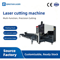 Máquina de Corte de Tubos por Láser de Fibra CNC de Alta Precisión, Carga Semiautomática, Componentes Hiwin, Velocidad de 7000-8000 mm/s, 3000 W
