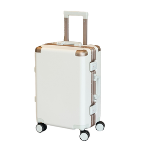 Valise moderne à cadre en <span class=keywords><strong>aluminium</strong></span> de style dessin animé avec logo personnalisable Roues pivotantes Valise à bagages à main en PC de voyage de l'usine - Product Image 3