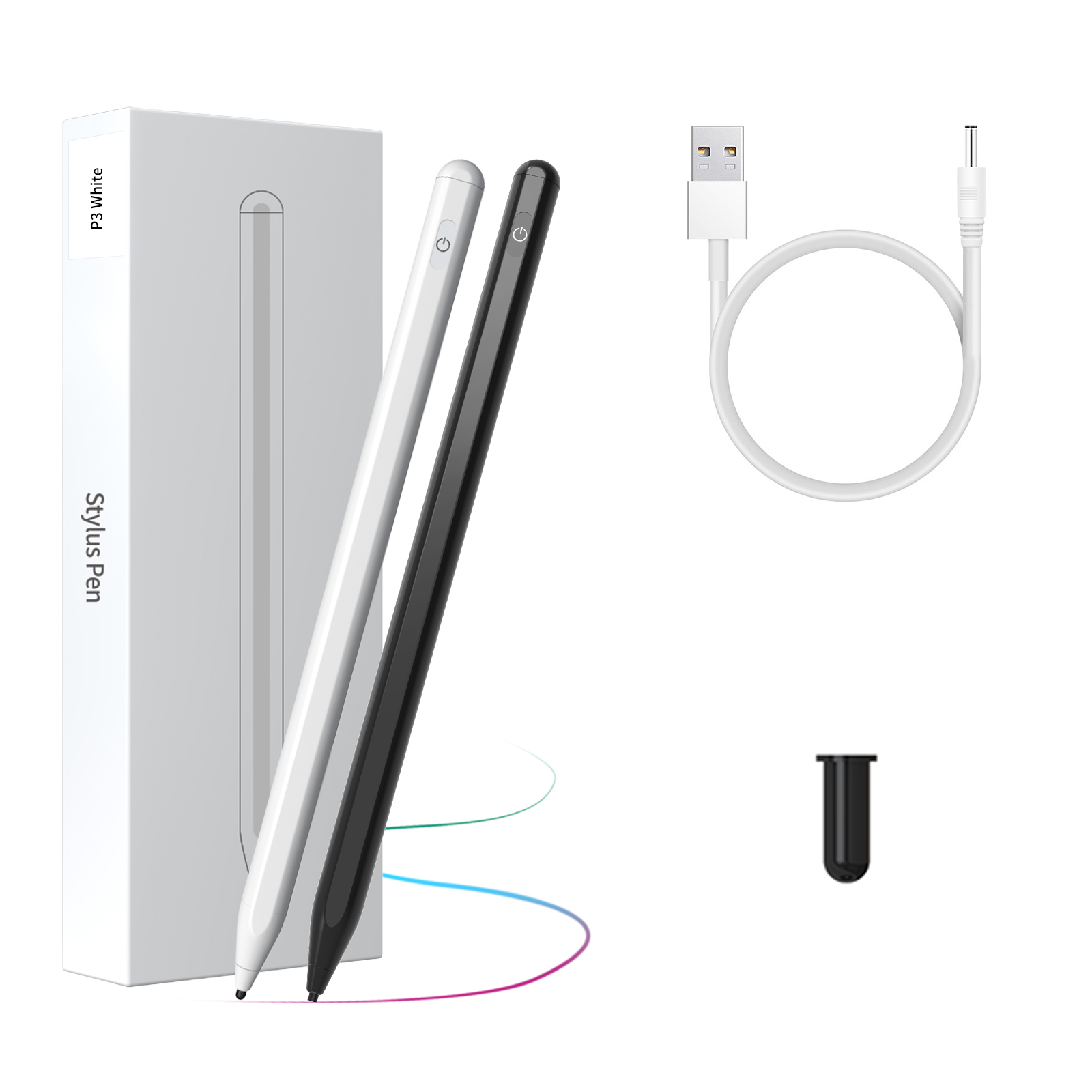 Универсальный Активный стилус P3 с логотипом на заказ, стилус для сенсорного экрана, стилус для стилуса BASIX