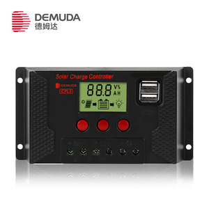 Contrôleur de charge solaire Demuda 12V 24V 10A 60A PWM pour batterie lithium et panneau photovoltaïque, éclairage public - Product Image 3