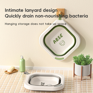 Juego de <span class=keywords><strong>lavabo</strong></span> plegable multifunción, <span class=keywords><strong>lavabo</strong></span> plegable de plástico con diseño de dibujos animados para viajes infantiles - Product Image 6