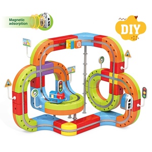 Bloques de Construcción Magnéticos OEM al por Mayor, Set de Vías de <span class=keywords><strong>Tren</strong></span>, <span class=keywords><strong>Tren</strong></span> Eléctrico Mágico 3D DIY, Juguete Educativo STEM - Product Image 1