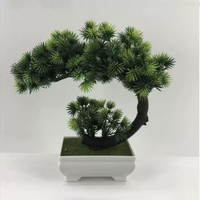 Petit arbre artificiel en plastique, bonsaï en pot, fleur en pot, décoration de table de salon, arrangement de jardin, ornements de Thanksgiving