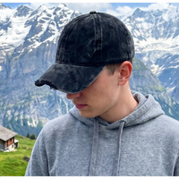 Gorras de Béisbol de Tela Gruesa de Alta Calidad, Estilo Tie Dye, Desgastadas, para las Cuatro Estaciones, Sin Estructura, Modernas, Unisex