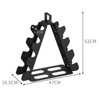 Soporte de almacenamiento con mancuernas antideslizante con diseño de ruedas con plataforma de dispositivo Estante de peso móvil compacto para gimnasio en casa