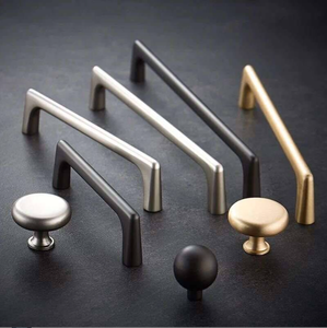 Nouvelles poignées de meuble créatives en acier au carbone style <span class=keywords><strong>Art</strong></span> Déco, poignées décoratives pour portes d'armoires de cuisine - Product Image 1