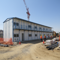 TOPPRE Maison préfabriquée de type K Hébergement temporaire en acier et panneau sandwich Maison Camp de travail Conteneur détachable Maisons K