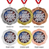 Médailles sportives vintage avec logo Champions pour le karaté, la lutte, le football, la musculation, la remise des diplômes - Designs personnalisables