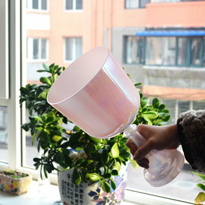 HF mờ pha lê màu hồng hát thánh grail âm thanh chữa bệnh pha lê xử lý hát chén pha lê Bát nhạc cụ - Product Image 3