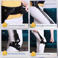Exosquelette médical pour membres inférieurs, dispositif d'assistance à la marche pour hémiplégie post-AVC, robot de rééducation à la marche motorisé pour adultes et seniors