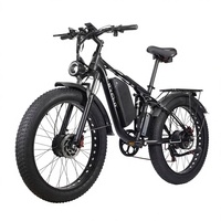 Vélo Électrique Ebycco à Double Moteur, Vente en Gros Usine, 32Ah, 26 Pouces, 7 Vitesses, Pneus Larges, Cadre en Alliage d'Aluminium, VTT Avant
