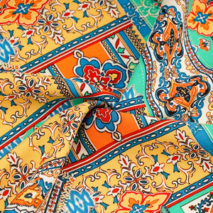 新设计产品编织数码印花面料定制印花设计适合女性夏季沙滩裙有竞争力的价格套装 - Product Image 6