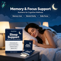 KingFisher OEM Bandes de mélatonine à dissoudre oralement, véganes, sans sucre, supplément vitaminique pour un meilleur sommeil