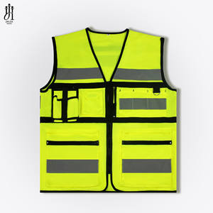 Veste de travail extérieure à haute visibilité avec logo personnalisé, taille S-5XL, bande réfléchissante, cyclisme, course à pied, gilet de sécurité réfléchissant HI VIS - Product Image 5