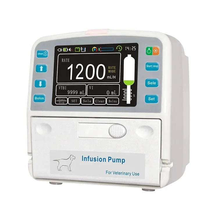 YSSY-EB12V Vet Dog Cat Medical infusion pump for animals hospital veterinary iv infusion pump LCD Touch Screen pet infusion pump