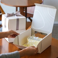Boîtes d'emballage alimentaire en carton personnalisées de luxe, faible MOQ, pour gâteaux, desserts, biscuits, avec votre propre LOGO