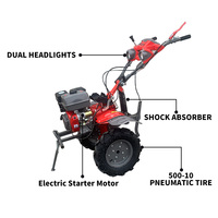 Maquinaria Agrícola, Mini Cultivadora de Tierra, 7HP, 9HP, 12HP, Cultivadora de Gasolina, Tractor de Jardín, Cultivadora
