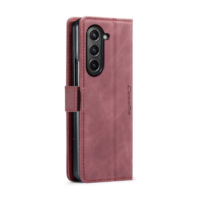 CaseMe Ultra-Thin Magnetic Flip Case for Samsung Z Fold5 Multifunctional Leather Wallet with Card Holder Mobile Phone Cases