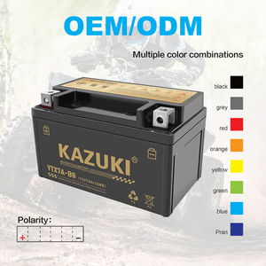 Nouvelle batterie de moto au plomb-acide scellée <span class=keywords><strong>YTX7A</strong></span> <span class=keywords><strong>BS</strong></span> <span class=keywords><strong>12V</strong></span> <span class=keywords><strong>7AH</strong></span> de fabrication chinoise pour scooter à deux ou trois roues KAZUKI ISO9001 - Product Image 5